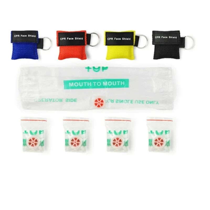 Keychain Mask Portable First Aid Emergency Face Shield With OneWay Valve Professional Outdoor Rescu 4