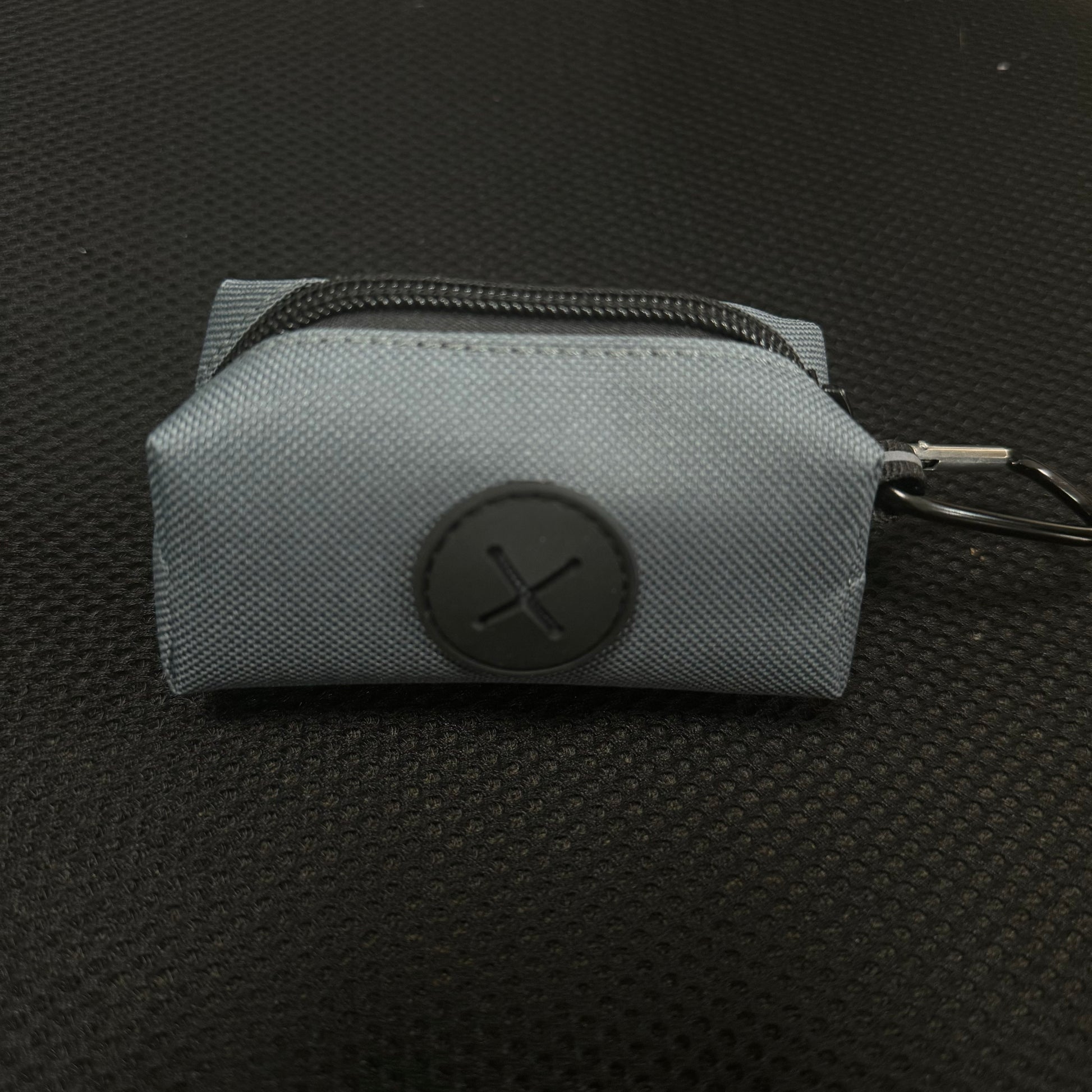 Canvas Dog Poop Bag Holder Outdoor Pet Waste Bag Dispenser with Carabiner Clip