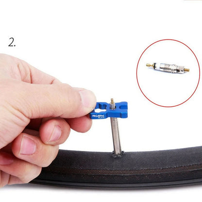 Portable Repair Bicycle Valve Tools Valve Core Wrench For MTB  Road Bikes Disassembly  Installation 2