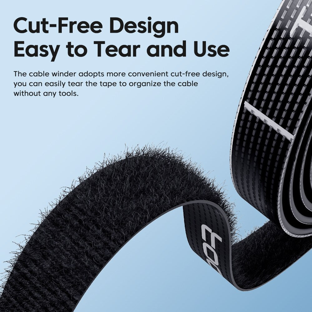 Reusable 5m Cable Management Organizer Tearable Cord Winder Ties For Neat Wire  Phone Accessories S 3