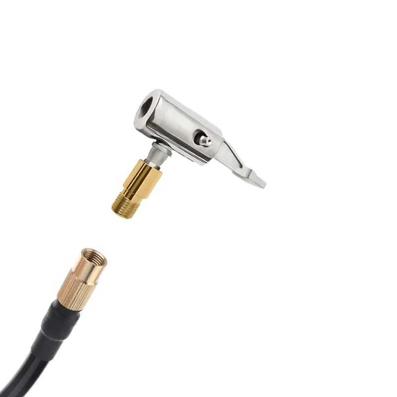 Portable Inflatable Pump For Car Tire Air Chuck Compressor Tire Inflator With Barb Connector Hose R 2