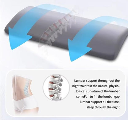SleepAlign Memory Foam Lumbar Pillow  Back Support Cushion For Bedtime Pain Relief 1