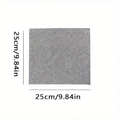 UltraFine Fiber Kitchen Towel Set Light Gray Super Absorbent  StainRemoving Cleaning Cloths 3