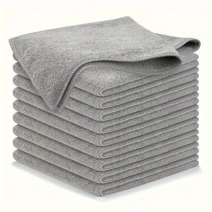 UltraFine Fiber Kitchen Towel Set Light Gray Super Absorbent  StainRemoving Cleaning Cloths 7