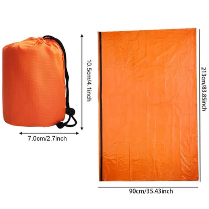 Lightweight Emergency Sleeping Bag Ultra Waterproof Mylar Thermal Blankets For Survival Hiking Camp 4