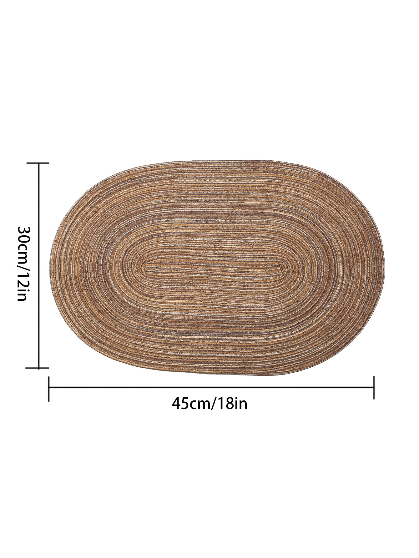 Oval Rope Cotton Placemats 4PCS NonSlip Braided Table Mats Set For Kitchen  Dining Room Decor 1