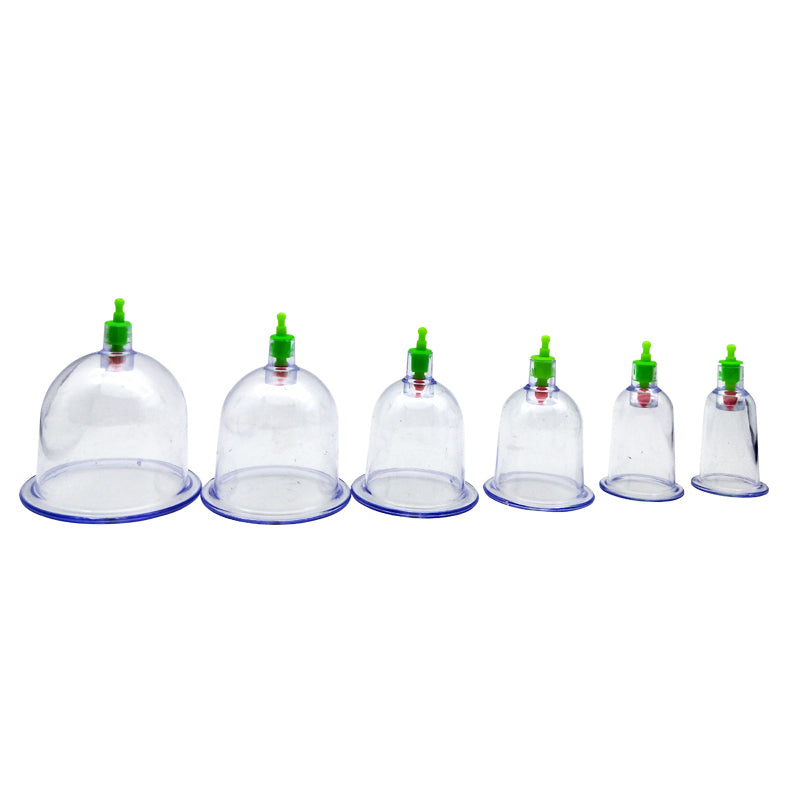 Vacuum Cupping Sets with Pumping Gun Back Massage Body Cup for Detox, Anti-Cellulite & Healthy Care