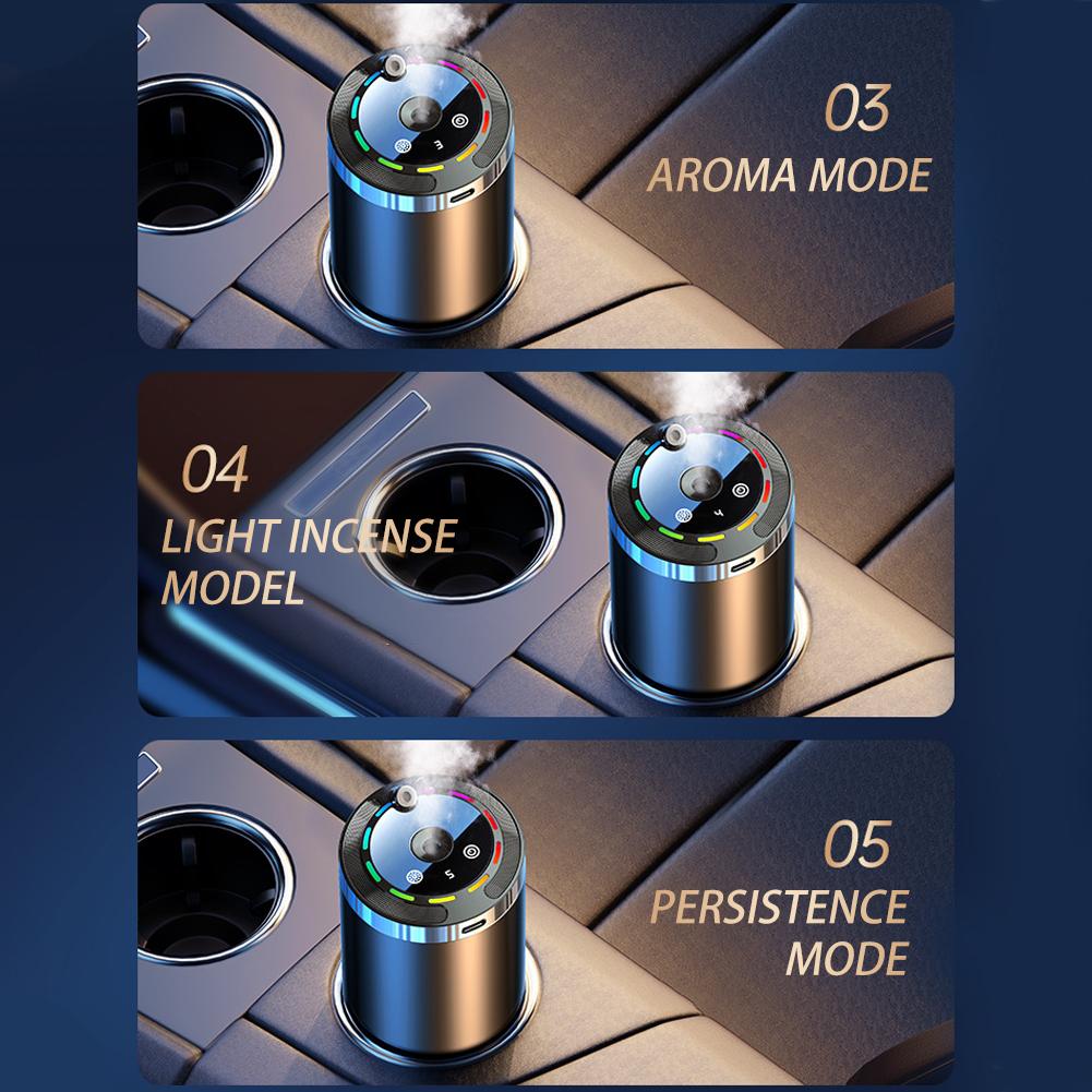 5Mode Scent Air Car Odor Eliminator LongLasting Universal Car Diffuser With Digital Display 4
