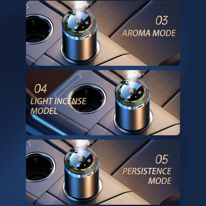 5Mode Scent Air Car Odor Eliminator LongLasting Universal Car Diffuser With Digital Display 4