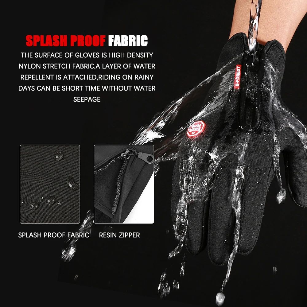Winter Warm Men  Women Touchscreen Gloves Splash Proof Outdoor Sport Skiing Cycling Fishing Nonslip 1