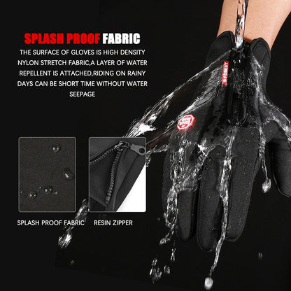 Winter Warm Men  Women Touchscreen Gloves Splash Proof Outdoor Sport Skiing Cycling Fishing Nonslip 1
