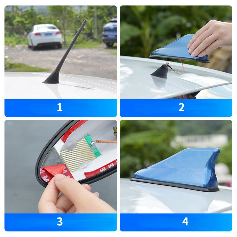 Universal Car Antennas Shark Fin Auto Radio Signal Aerials for Any Car Model