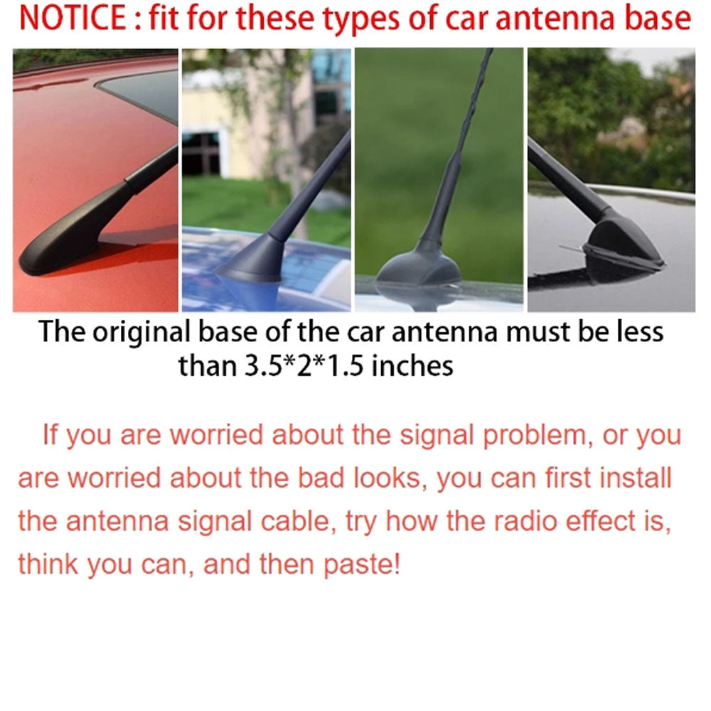 Universal Car Antennas Shark Fin Auto Radio Signal Aerials for Any Car Model