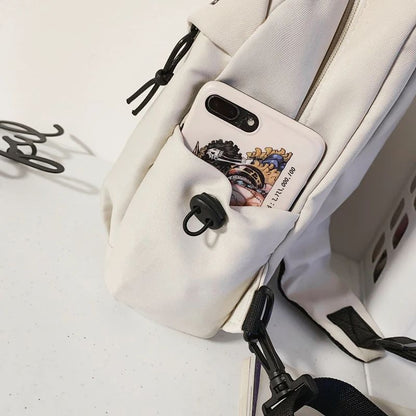 Durable Crossbody Bag Men Single Shoulder Small Backpack Chest Bag Lightweight Cycling Sports 0