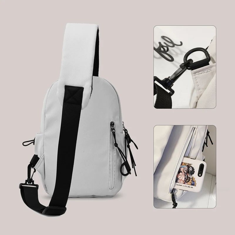 Durable Crossbody Bag Men Single Shoulder Small Backpack Chest Bag Lightweight Cycling Sports 2