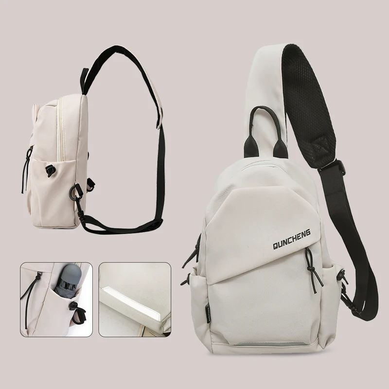 Durable Crossbody Bag Men Single Shoulder Small Backpack Chest Bag Lightweight Cycling Sports 3