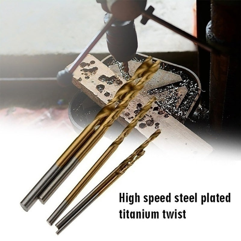 Professional 50 100PCS HSS Drill Bit Set Titanium Coated 1 3mm Precision Bits For DIY Engineering   1