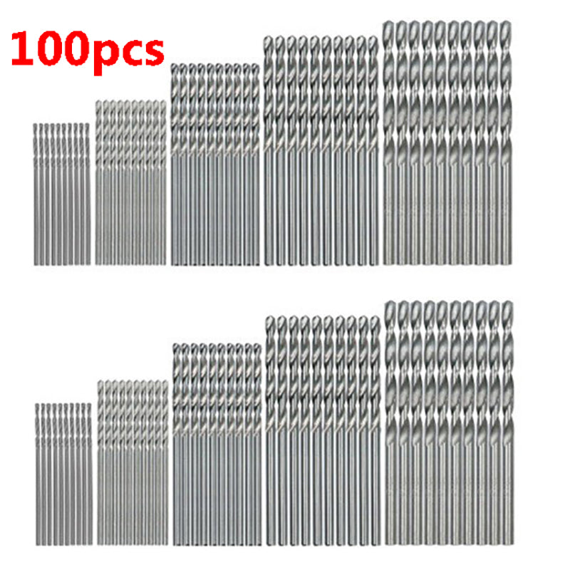 Professional 50 100PCS HSS Drill Bit Set Titanium Coated 1 3mm Precision Bits For DIY Engineering   8
