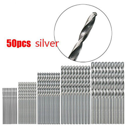 Professional 50 100PCS HSS Drill Bit Set Titanium Coated 1 3mm Precision Bits For DIY Engineering   10