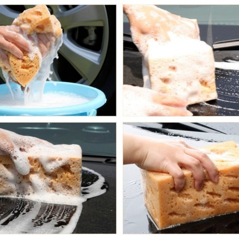 HeavyDuty Car Cleaning Sponge Honeycomb Dusting Brush For Auto Detailing 3
