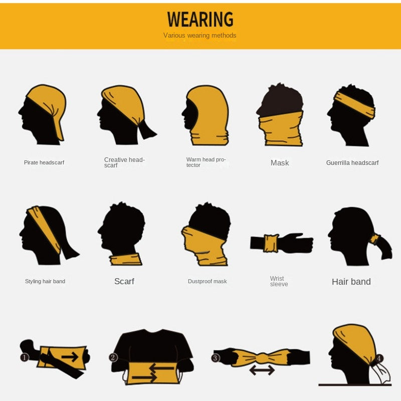 Outdoor Seamless Balaclava Buff Bandana Man Neck Warmer For Cycling Motorcycle  Sun Protection 2