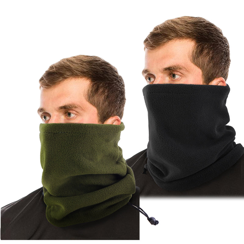Polar Fleece Neck Tube Scarf, Winter Ear Warmer for Fishing, Skating, Running & Cycling
