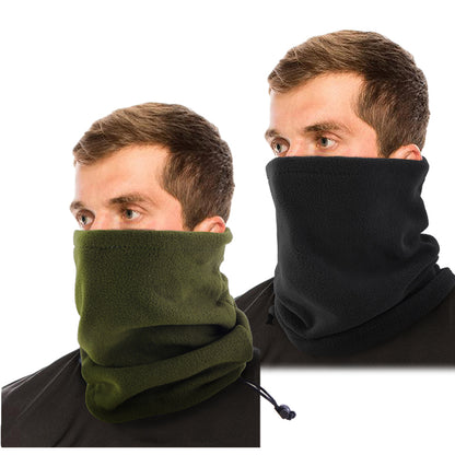 Polar Fleece Neck Tube Scarf, Winter Ear Warmer for Fishing, Skating, Running & Cycling