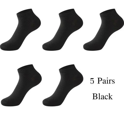 Men Bamboo Fiber Ankle Socks High Quality Breathable Deodorant Casual Socks Antibacterial Fabric So 7