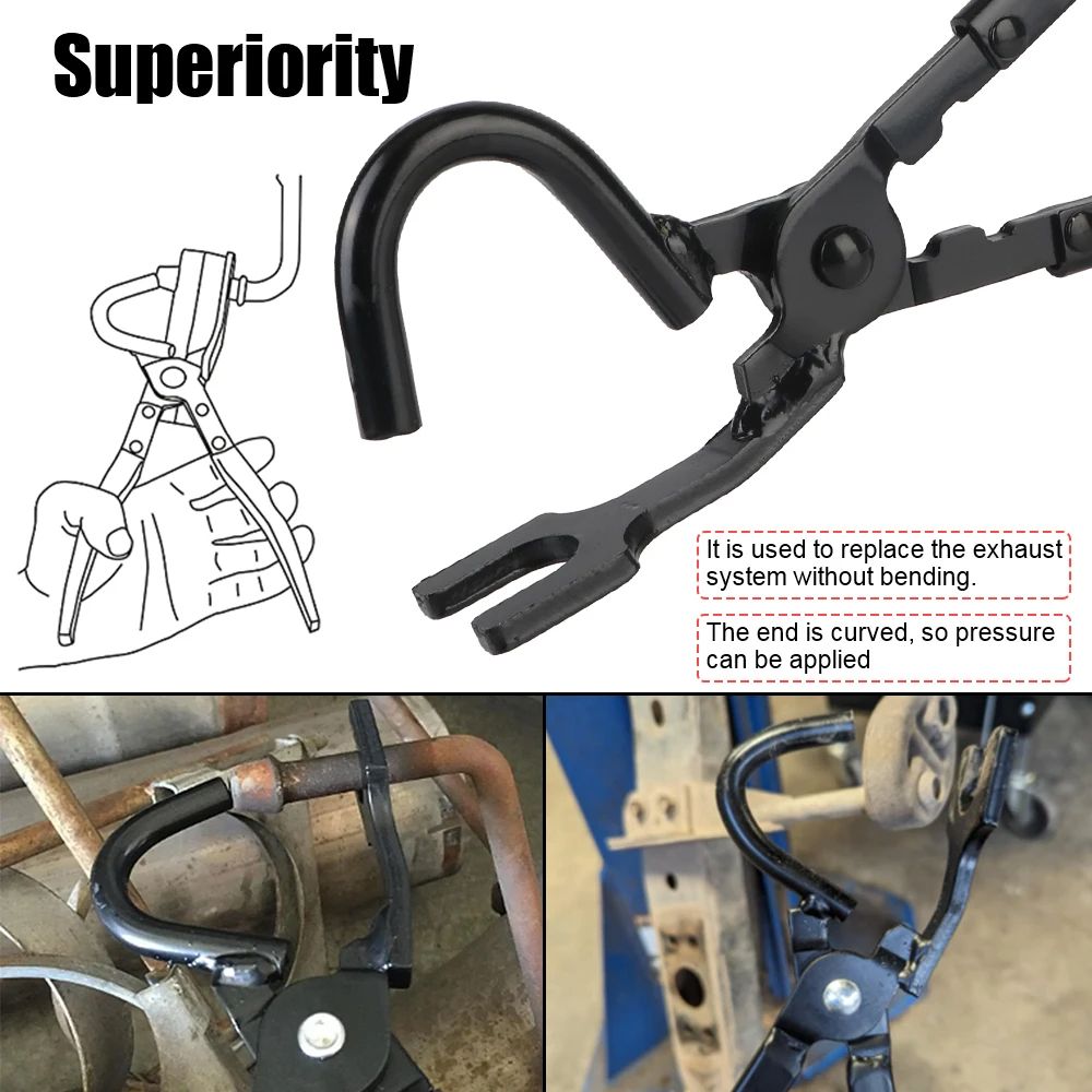 Exhaust Hanger Removal Tool Heavy Duty Plier For Car Exhaust Pipe Rubber Pad Gasket Removal Garage  3