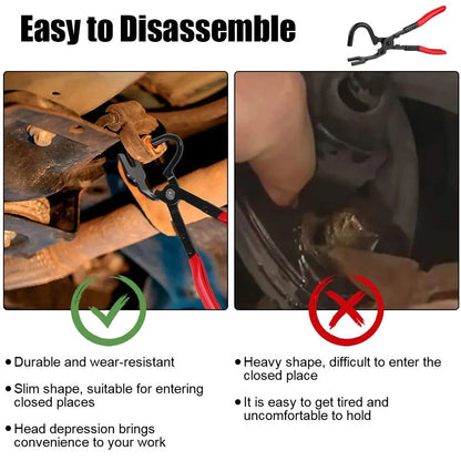 Exhaust Hanger Removal Tool Heavy Duty Plier For Car Exhaust Pipe Rubber Pad Gasket Removal Garage  4