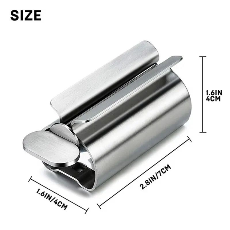 Stainless Steel Wringer Roller Rotating Dispenser For Ointments Cosmetics  Toothpaste MultiPurpose  5