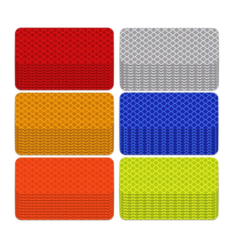 Secure Reflector Stickers Decals Durable Reflective Safety Warning Stickers for Cars Trucks & Bikes