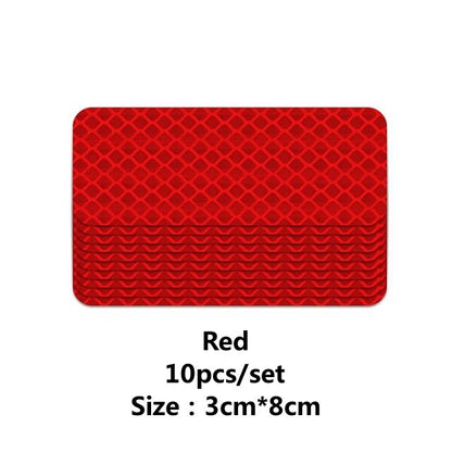 Secure Reflector Stickers Decals Durable Reflective Safety Warning Stickers for Cars Trucks & Bikes