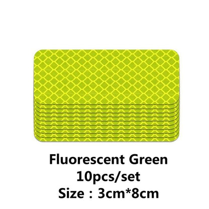 Secure Reflector Stickers Decals Durable Reflective Safety Warning Stickers for Cars Trucks & Bikes