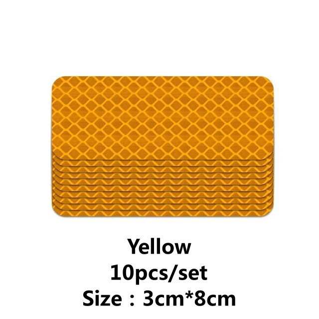 Secure Reflector Stickers Decals Durable Reflective Safety Warning Stickers for Cars Trucks & Bikes