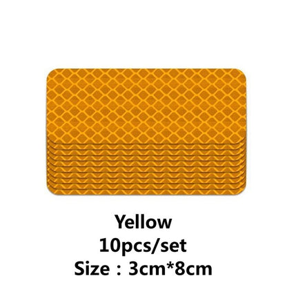 Secure Reflector Stickers Decals Durable Reflective Safety Warning Stickers for Cars Trucks & Bikes