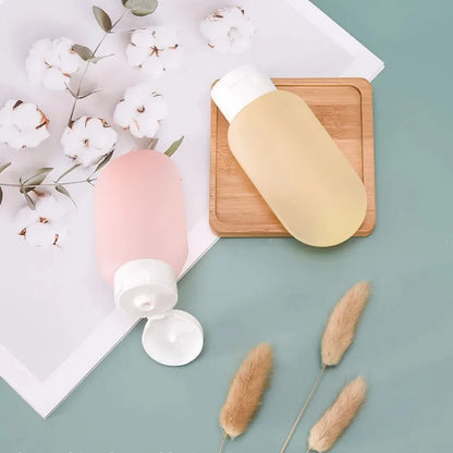 Refillable Bottle Soft Silicone Lotion Container Squeeze Tube Empty Bottle For Travel Shampoo  Toil 5