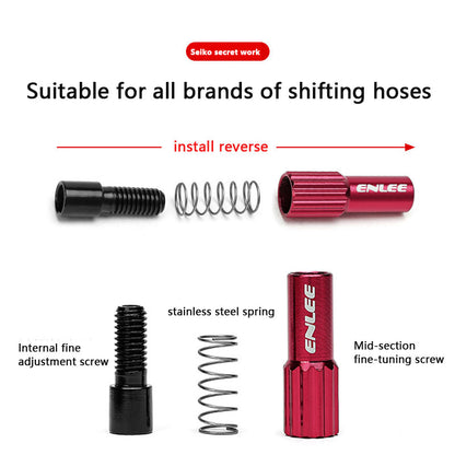 Premium Bike Derailleur Regulator Screws Adjustable Aluminum Alloy Cable Adjuster Bolt For MTB Road 4