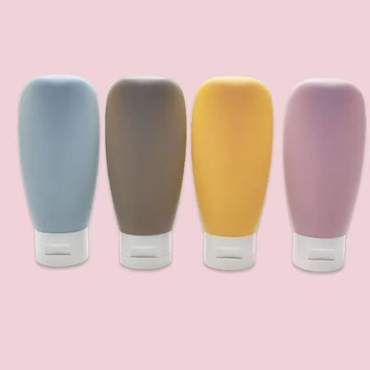 Refillable Bottle Soft Silicone Lotion Container Squeeze Tube Empty Bottle For Travel Shampoo  Toil 10