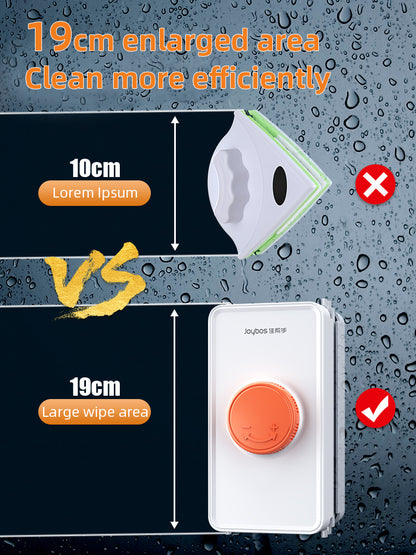Professional Magnetic Home Window Cleaner Brush Double with Telescopic Rod, Super Strong Magnetic Glass Cleaning Tool