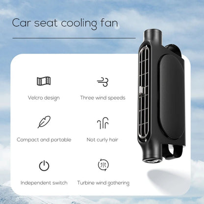 Portable Car Seat Fan USB Powered Adjustable Headrest Air Cooling Fan For Front And Rear Seat Passe 3