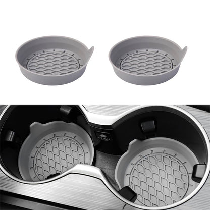 Universal Silicone Car Cup Holder Coaster NonSlip Insert AntiScratch  Silent Cup Pad For Auto Inter 7