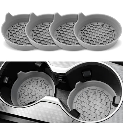 Universal Silicone Car Cup Holder Coaster NonSlip Insert AntiScratch  Silent Cup Pad For Auto Inter 11