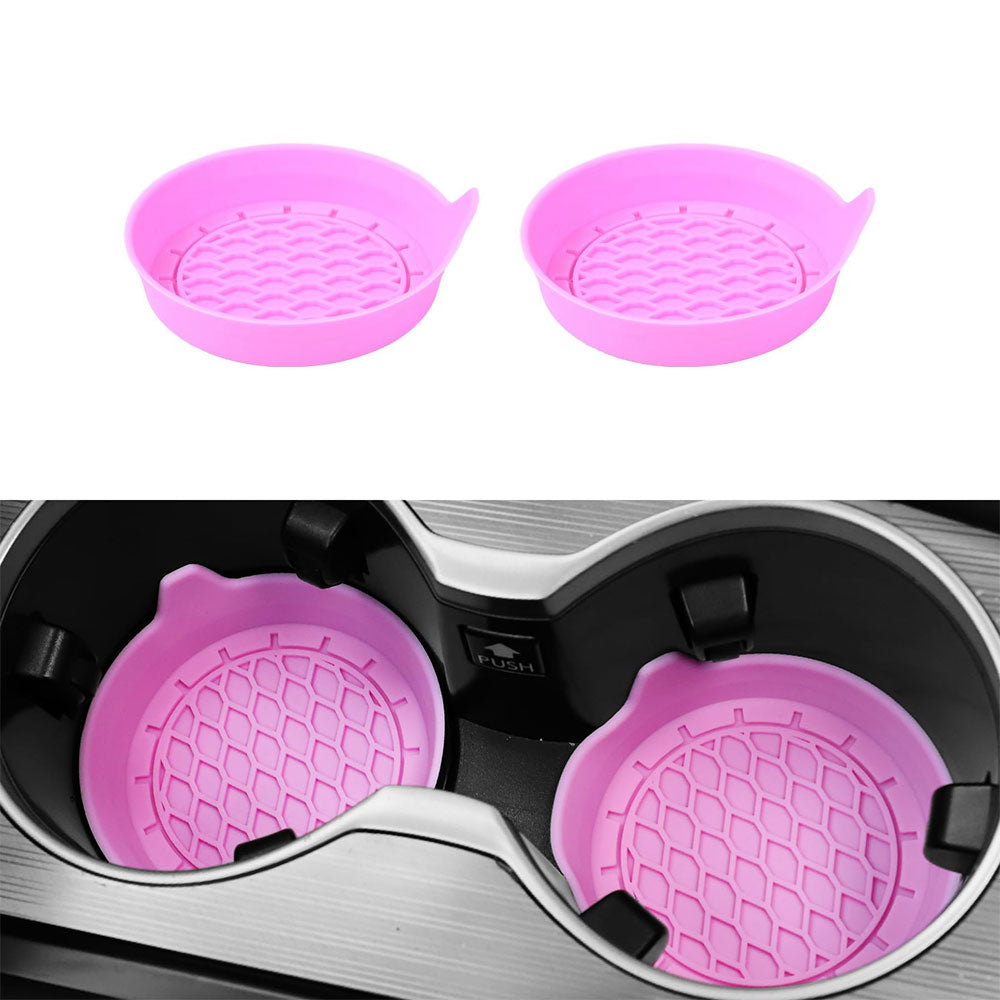 Universal Silicone Car Cup Holder Coaster NonSlip Insert AntiScratch  Silent Cup Pad For Auto Inter 16