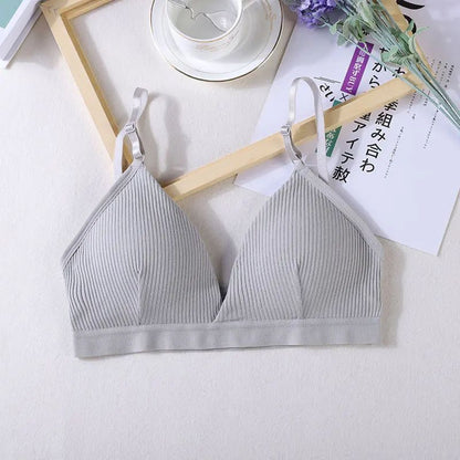 Women Sports Bra Triangle Cup Chest Wrapped Breathable Bra  No Steel Rings  Adjustable Shoulder Str 6
