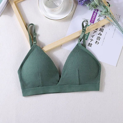 Women Sports Bra Triangle Cup Chest Wrapped Breathable Bra  No Steel Rings  Adjustable Shoulder Str 7