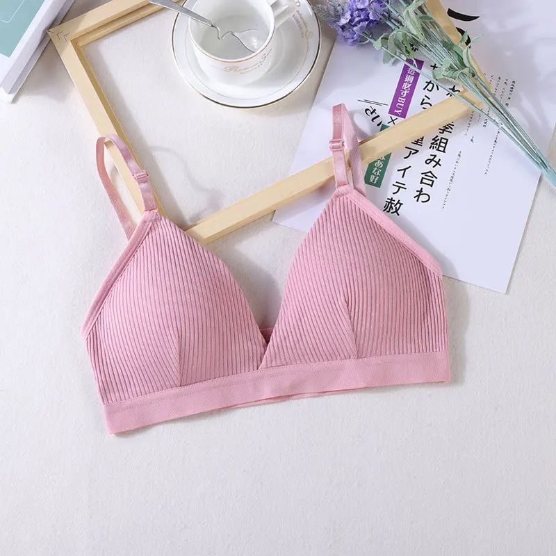 Women Sports Bra Triangle Cup Chest Wrapped Breathable Bra  No Steel Rings  Adjustable Shoulder Str 8
