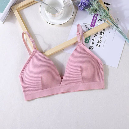 Women Sports Bra Triangle Cup Chest Wrapped Breathable Bra  No Steel Rings  Adjustable Shoulder Str 8