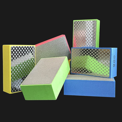 Diamond Hand Polishing Pads, Tile, Glass, Stone & Marble Abrasive Grinding Block Pad, Sanding Disc Polisher Tools