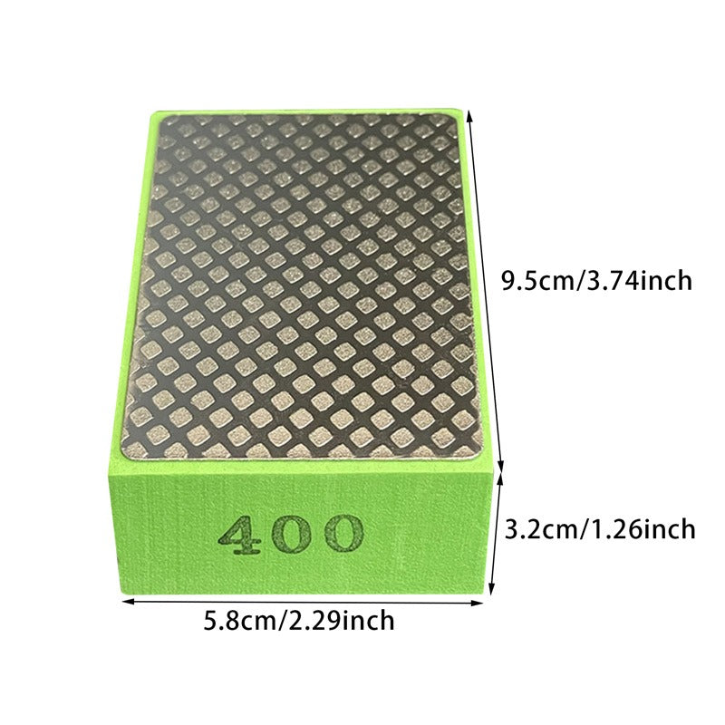 Diamond Hand Polishing Pads, Tile, Glass, Stone & Marble Abrasive Grinding Block Pad, Sanding Disc Polisher Tools